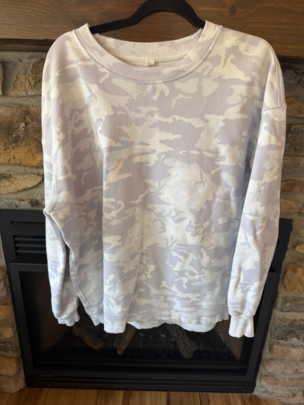 Light Grey Camo Crewneck Sweatshirt